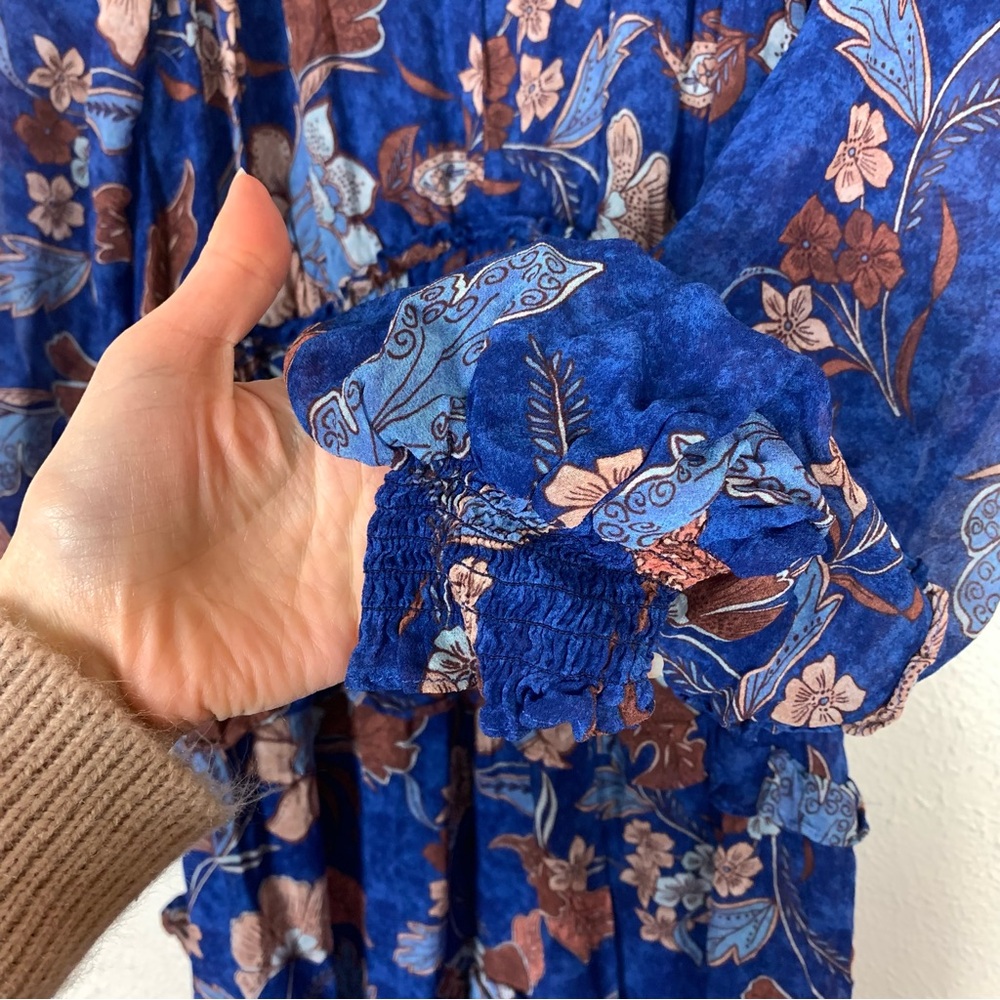 Hale Bob tiered ember maxi dress size large floral - Picture 8 of 11